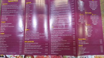 Chopsticks menu