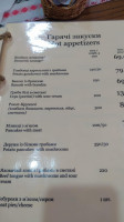 Kolyba Arnika menu