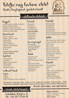 Rozika Konyhája menu