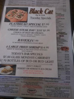 Black Cat Grill menu