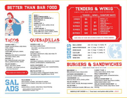 Tin Roof menu