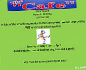 The Cafe menu