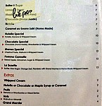 Gourmandise de Paris menu