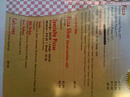 Panny's Pizzaria menu