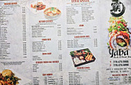 Yaba Sushi And Steak menu