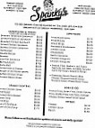 Spanky's Food Spirits menu