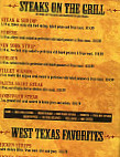 Old Ranch Steakhouse menu