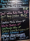 Wahoo's Waterside Pub And Patio menu