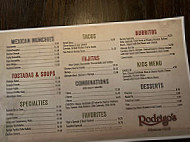 Rodrigo’s Mexican Grill menu