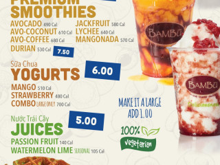 Bambu Desserts Drinks