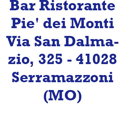 Bar Ristorante Pie' Dei Monti