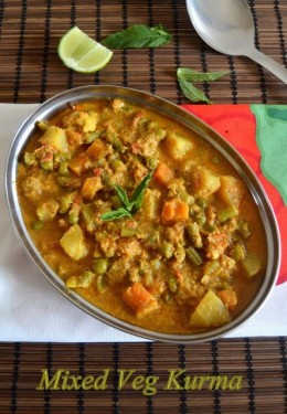 野菜を混ぜます。カレー