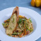 Aglio E Olio With Vegetables Garlic Bread