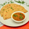 Paneer Paratha With Aloo Curry