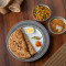 Tawa Paratha With Egg Bhurji And Dal Makhani