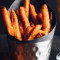 サツマイモのフライドポテトの添え物 De Frites De Patates Douces