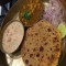 Paneer Parantha Chole Raita