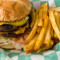 Double Cheeseburger And Seasoned Fries