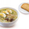 Arroz Caldo With Chicken Empanada