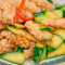 E20. Stir-Fry Squid W/ Cucumber Mǎ Lā Zhǎn Cuì Guā Zhě Diào Piàn