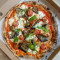 Grilled Aubergines, Tomato Sauce, Mozzarella, Cherry Tomatoes, Feta, Rocket