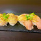 Seared Salmon And Scallop Nigiri (2Pcs Each)