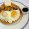 Fried Buttermilk Chicken, Waffle With 2 Eggs